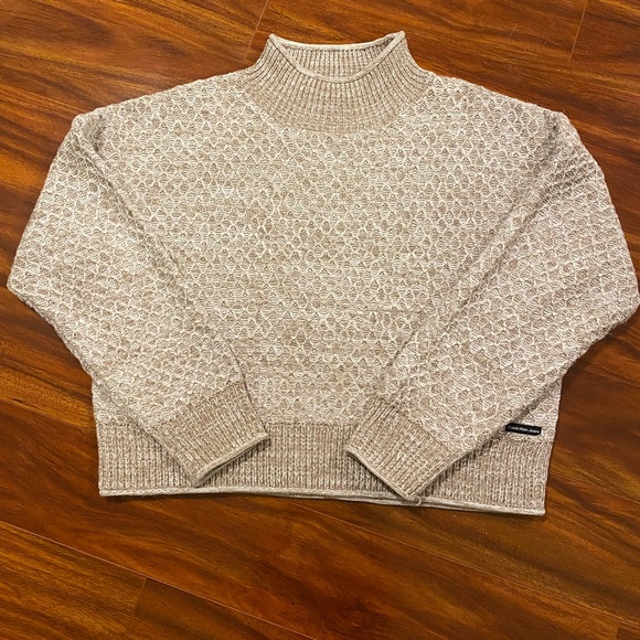 Calvin Klein Jeans Turtleneck knit Grandpa Sweater size large - Picture 2 of 15